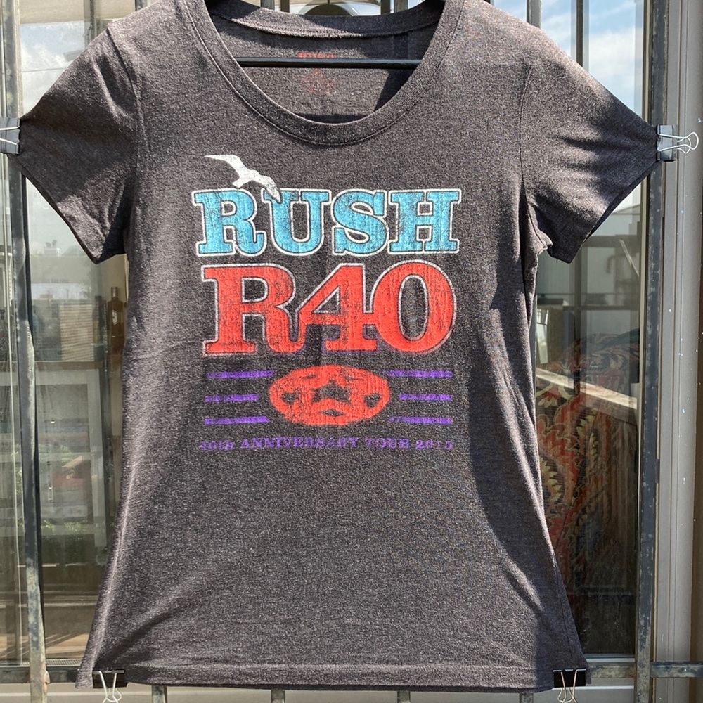 Band shirt: RUSH 40th Anniversary Tour (2015), fitted size L